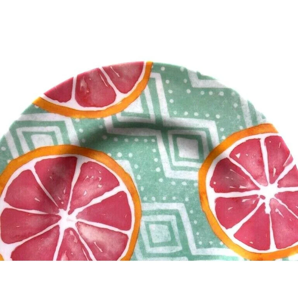 Grapefruit Melamine Plates 8.5